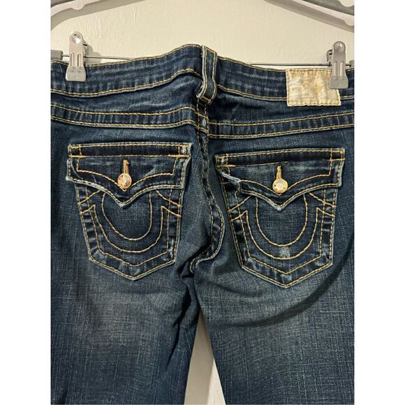 True Religion flared Jean jeweled buttons 27 - Picture 6 of 8